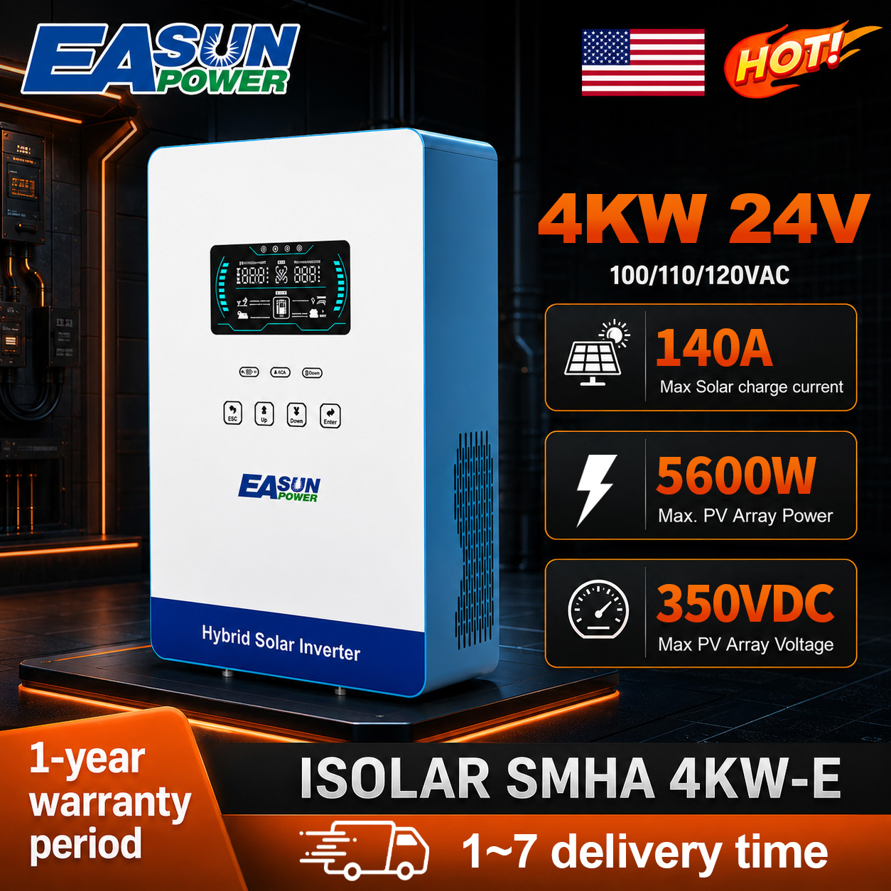 Inversor Solar EASUN POWER de  - Grid Tie Inverter Limiter 2000W reseña y precio