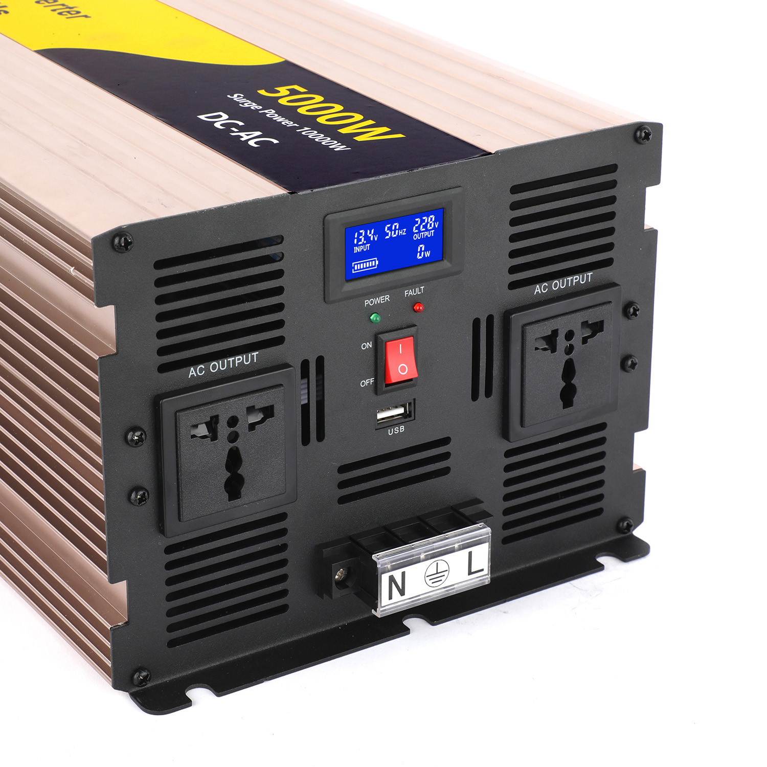 Inversor de onda sinusoidal pu - Pure Sine Wave Inverter 5000W 48V 220V reseña y precio